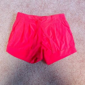 Lululemon pink drawstring shorts, size 4